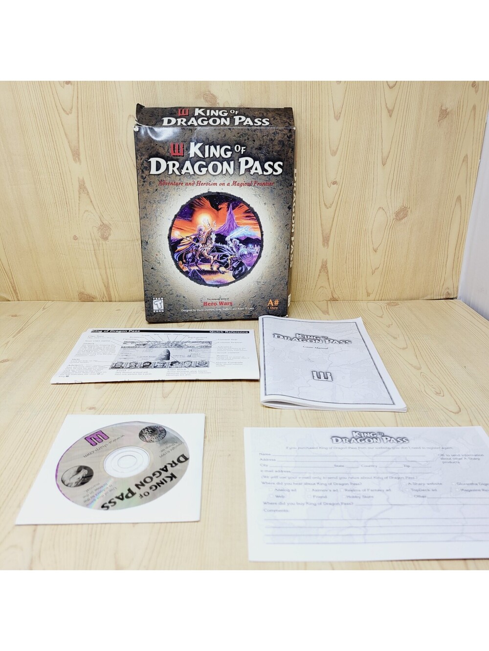 King of Dragon Pass Big Box PC Mac Game Hero Wars Complete 1999